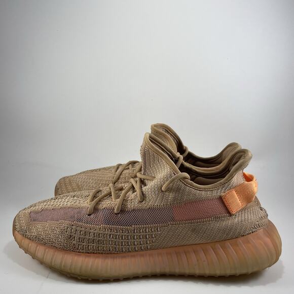 Adidas Yeezy Boost 350 V2 'Clay' Men's Size 12 Comfort Sneakers EG7490 Orange - Picture 4 of 9